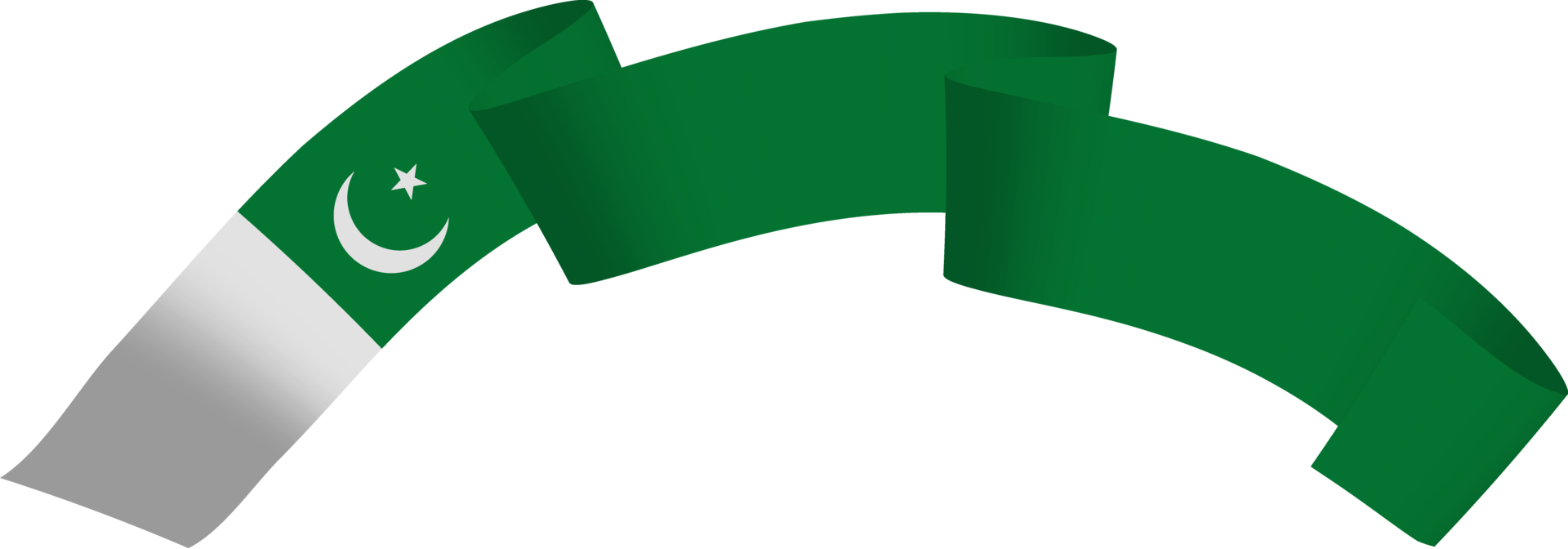 Pakistan flag ribbon png