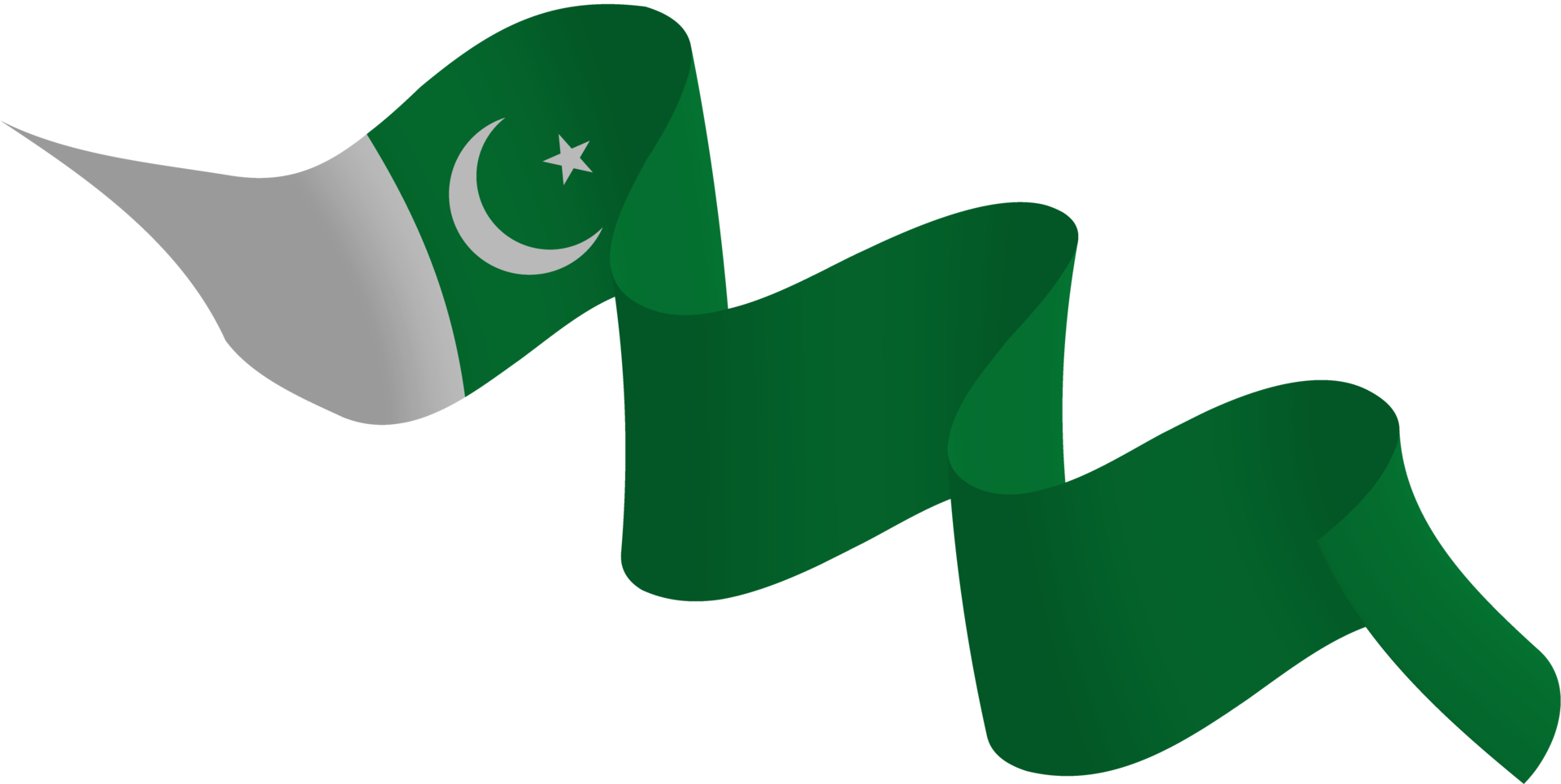 Pakistan flag ribbon png