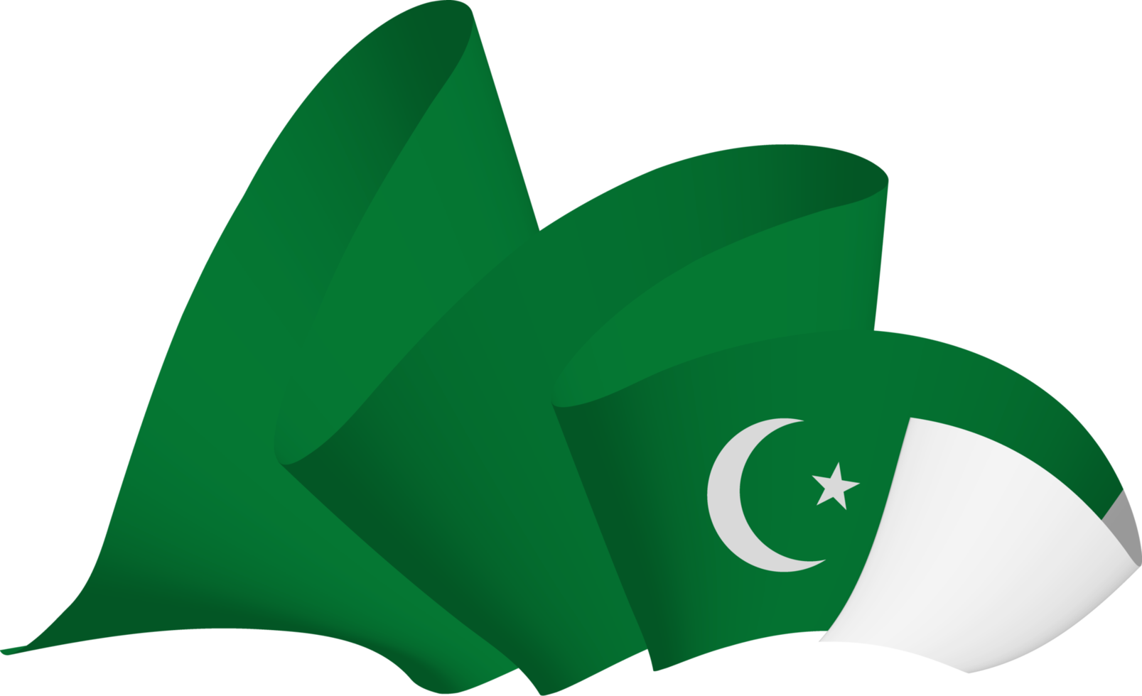 Pakistan flag ribbon png