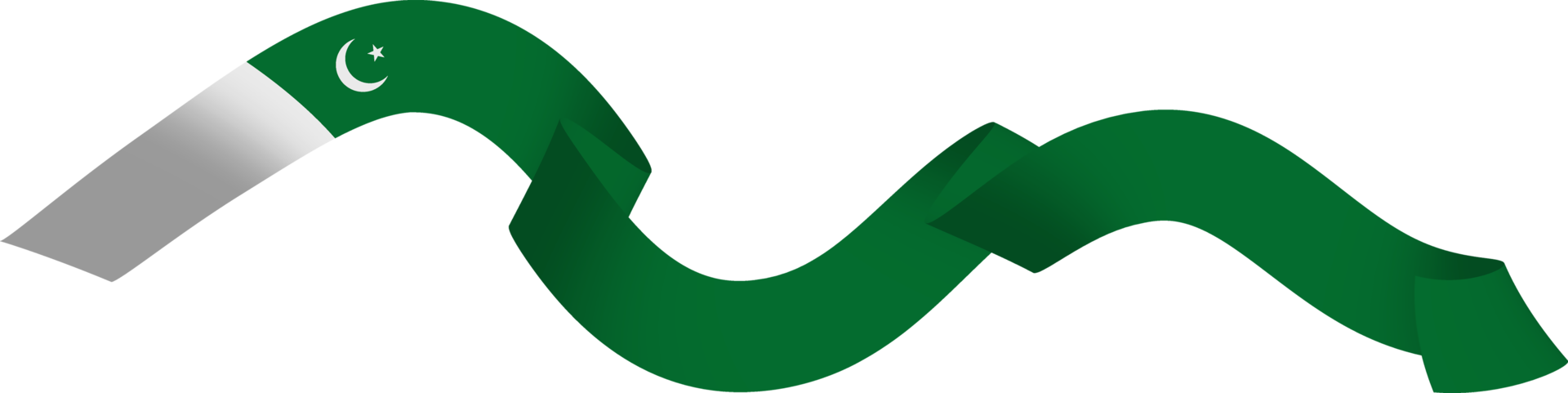 Pakistan flag ribbon png