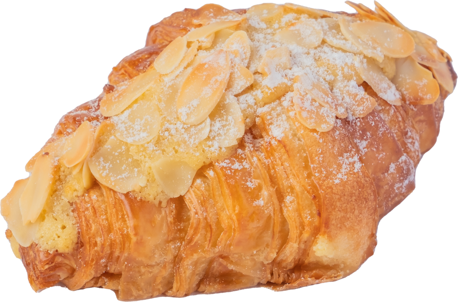 ritaglio di pane croissant su sfondo trasparente. png