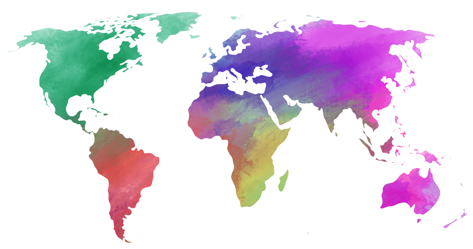Watercolor Silhouette World Map PNG I Painting By Irina Sztukowski Fine watercolor-silhouette-world-map-png-i-painting-by-irina-sztukowski-fine