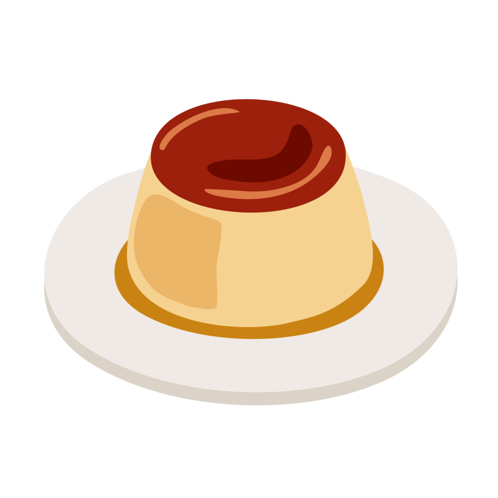 cartoon juicy pudding PNG file