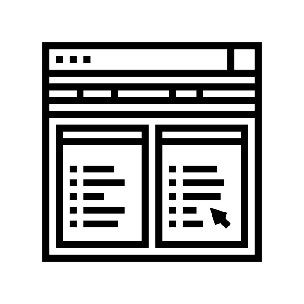 internet file hosting line icon vector illustration