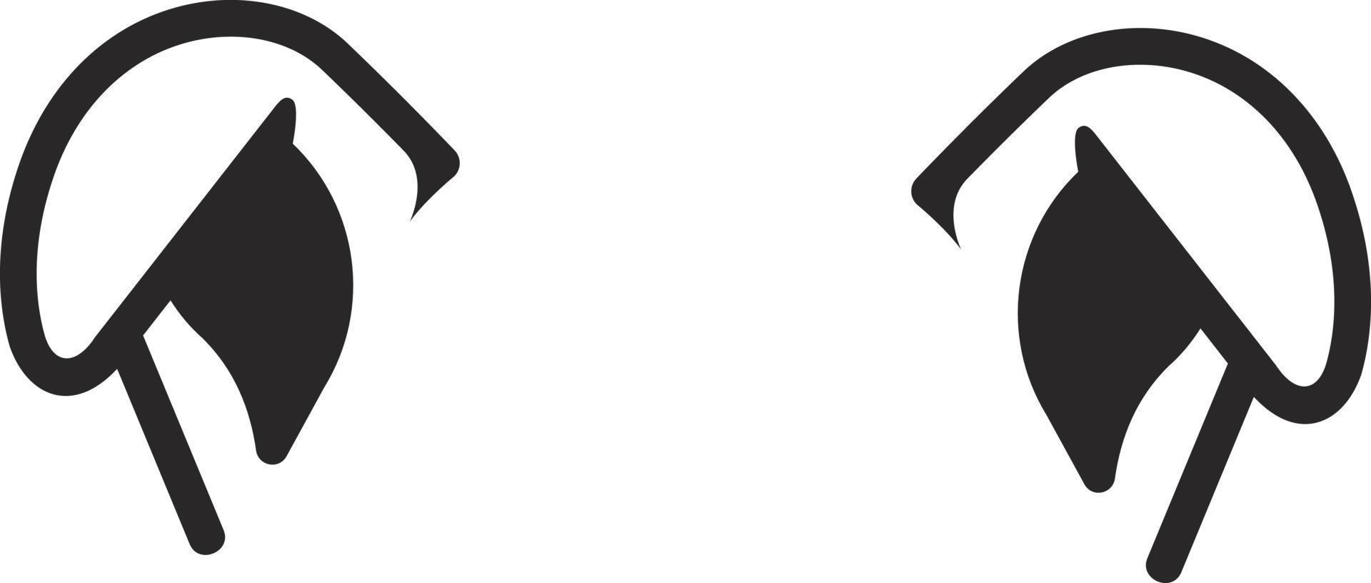 Dog jack russell ear icon vector