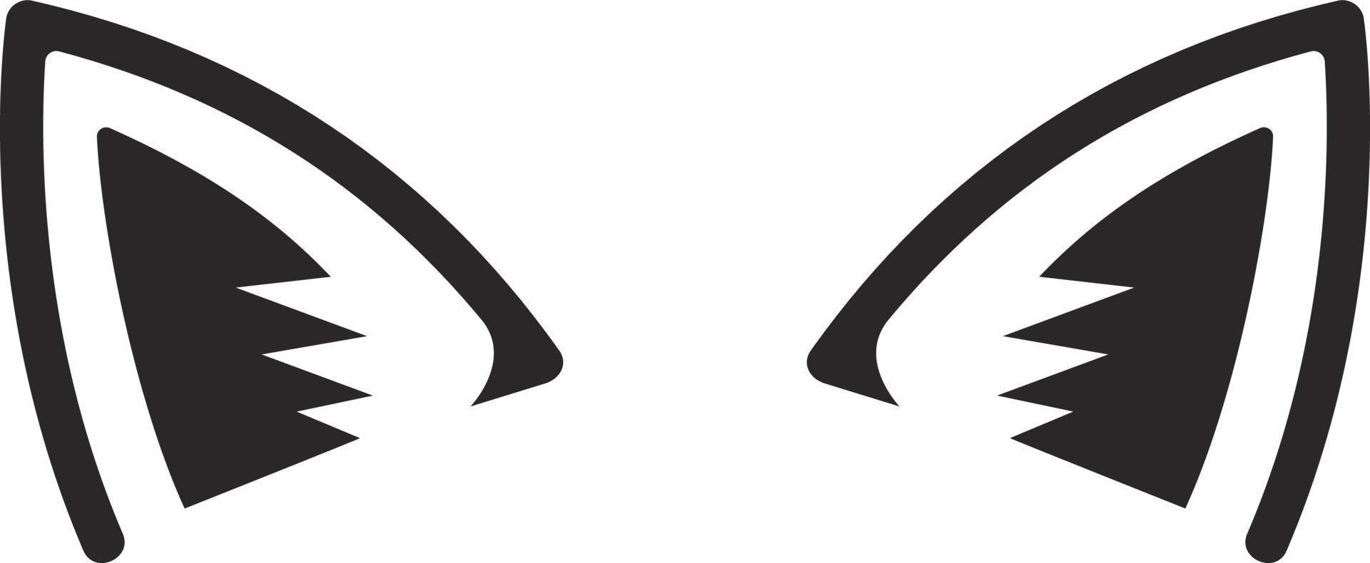icono de oreja de gato. ilustración vectorial vector