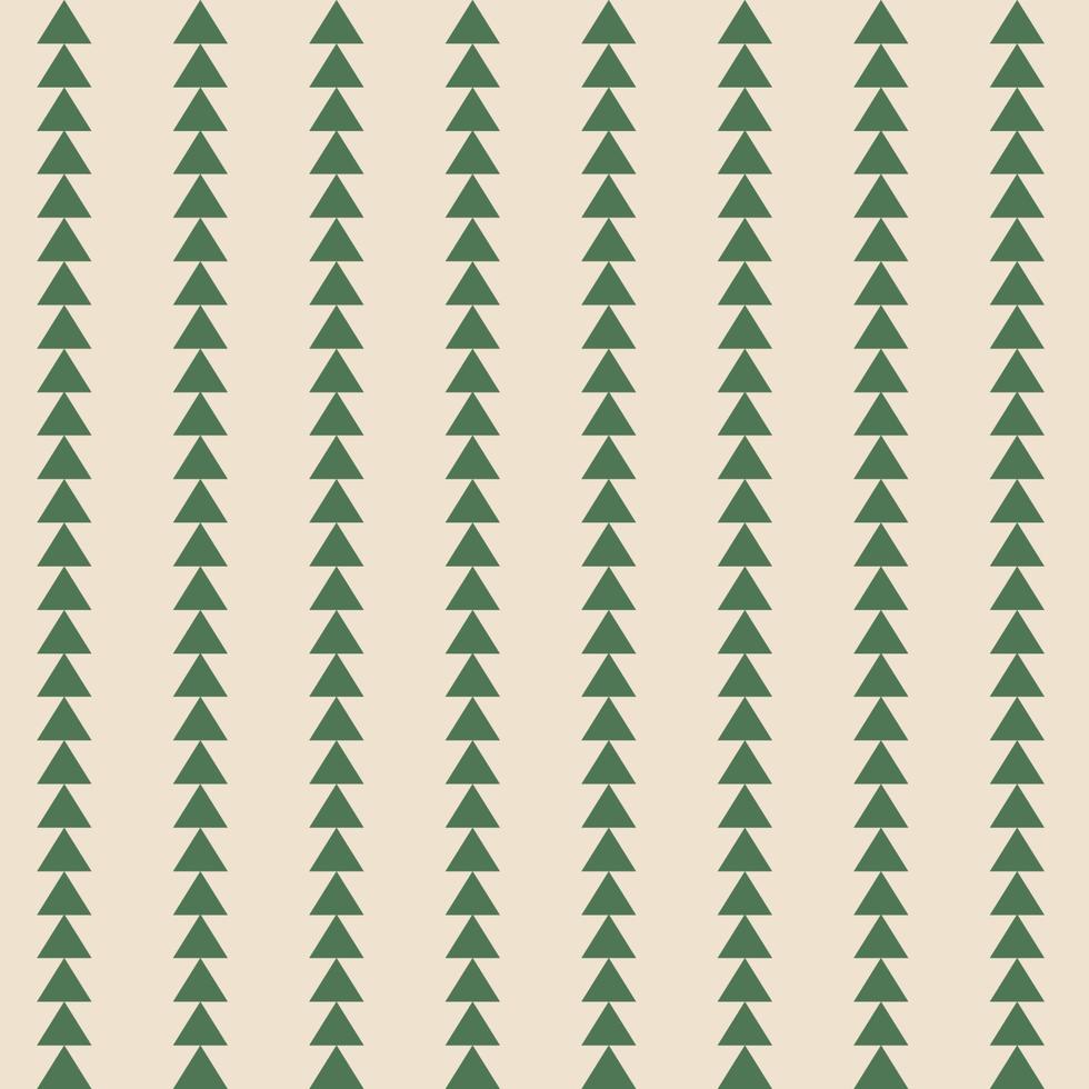 Vertical pattern with green triangles vector