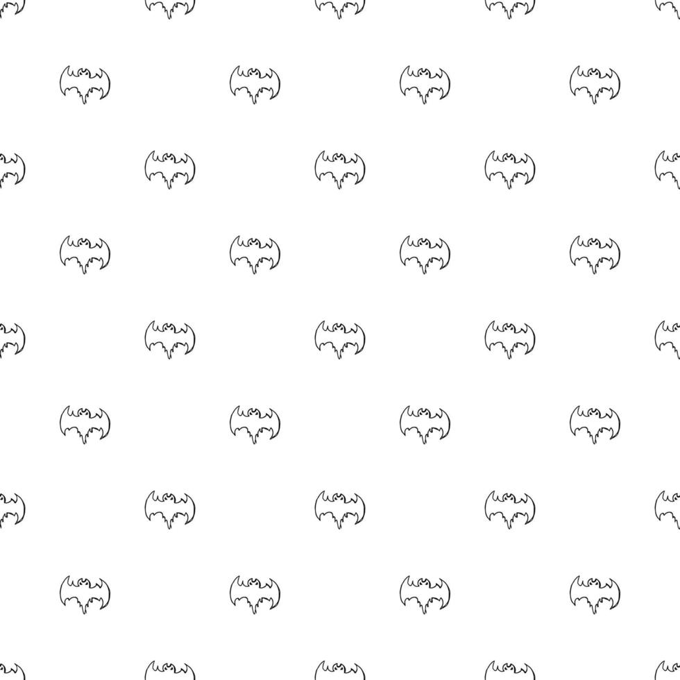 Seamless Halloween vector pattern. Doodle vector with halloween icons