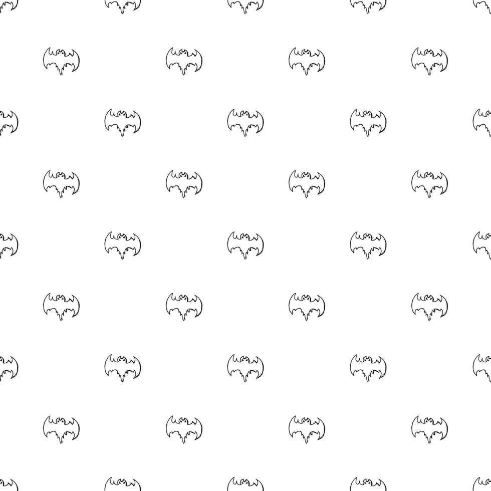 Seamless Halloween vector pattern. Doodle vector with halloween icons