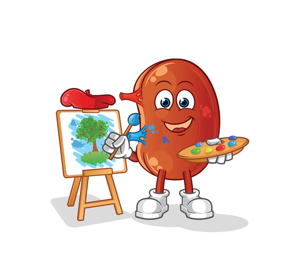 kidney cute vector