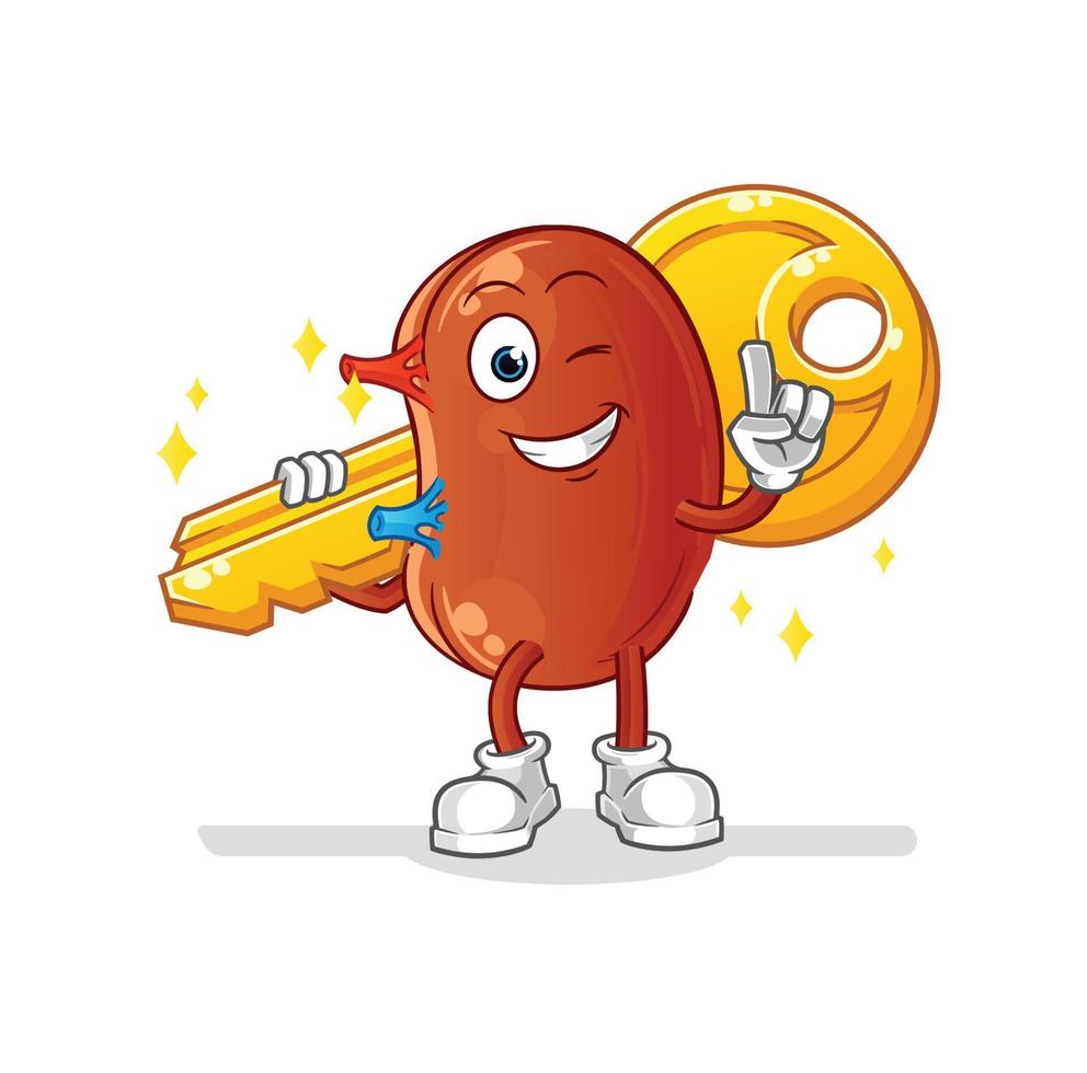 kidney mascot vector