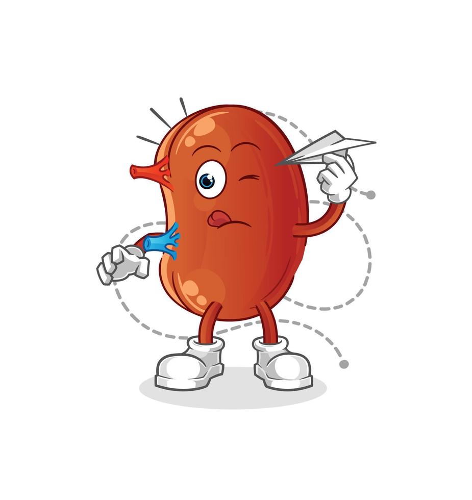 kidney mascot vector