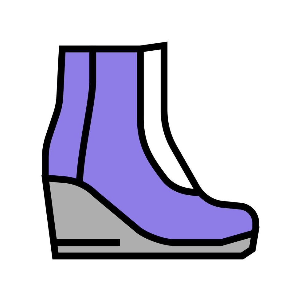 boot model color icon vector color illustration