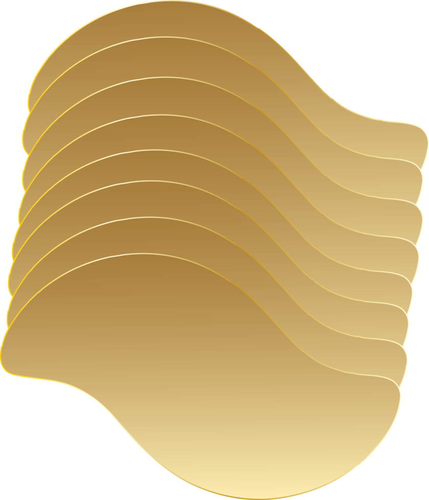 Golden waves gradient 10174115 PNG