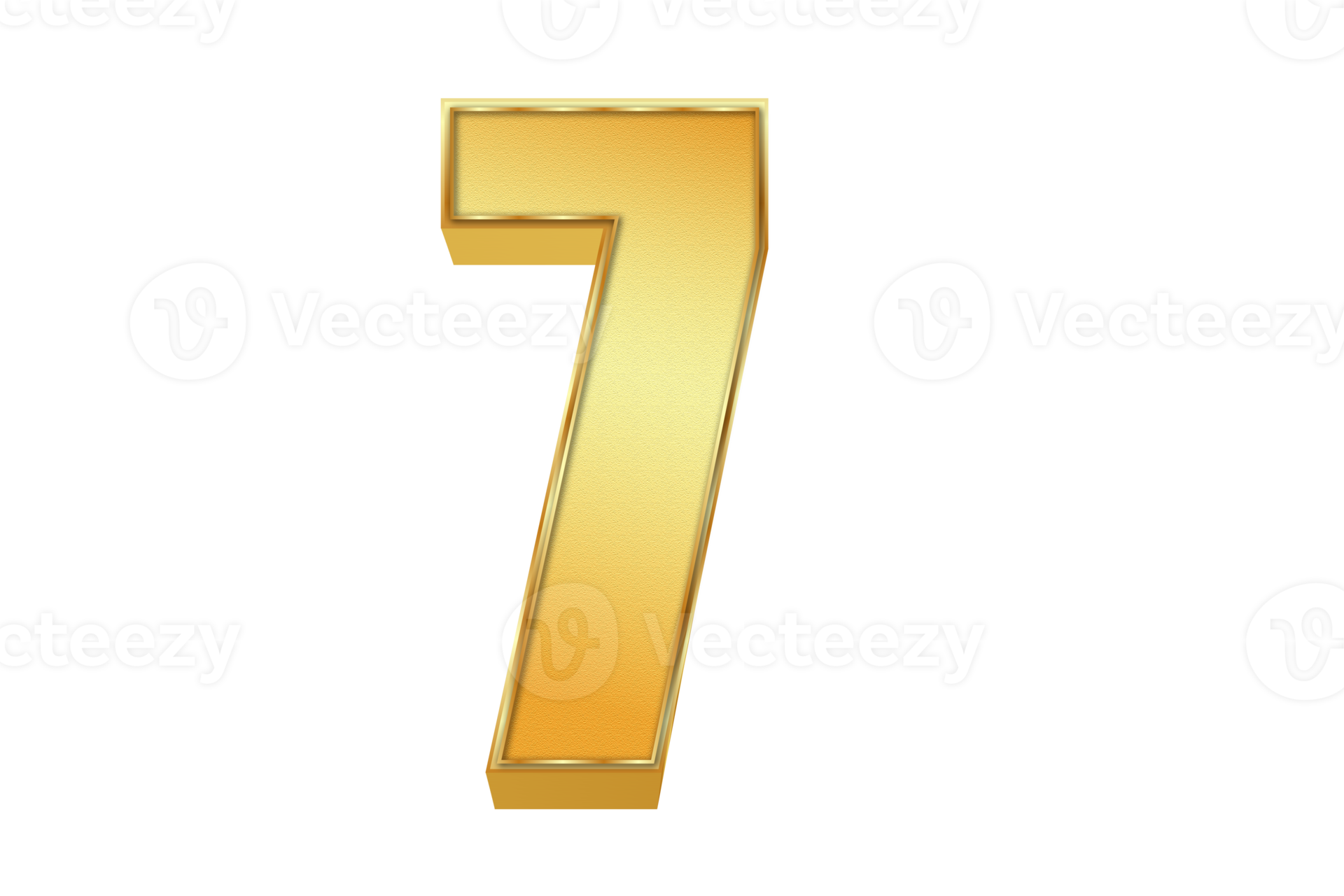 Numbers written in gold style in png format 10174183 png
