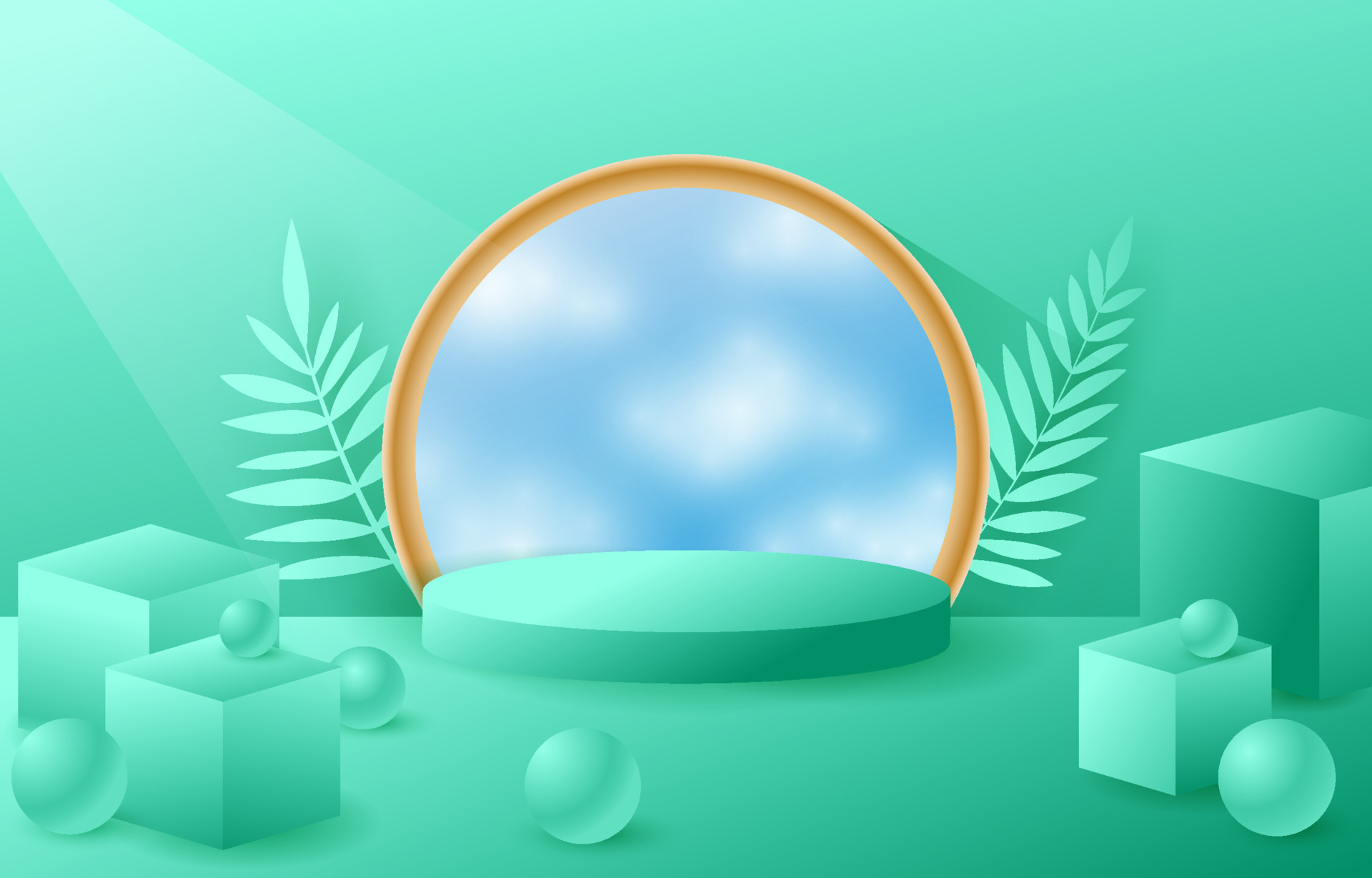 3D Mint Green Background 10174323 Vector Art at Vecteezy
