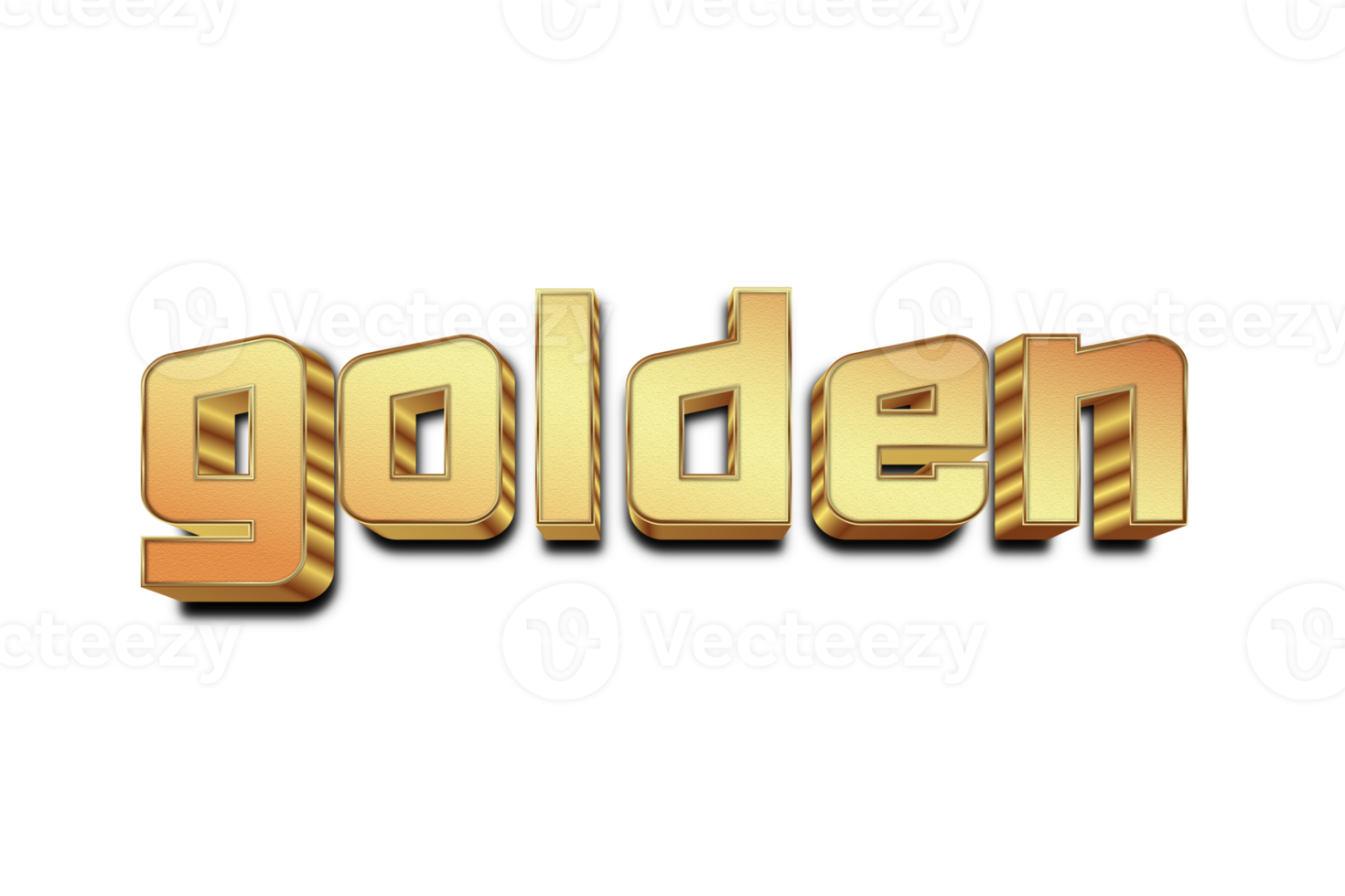 efecto de texto de estilo dorado png