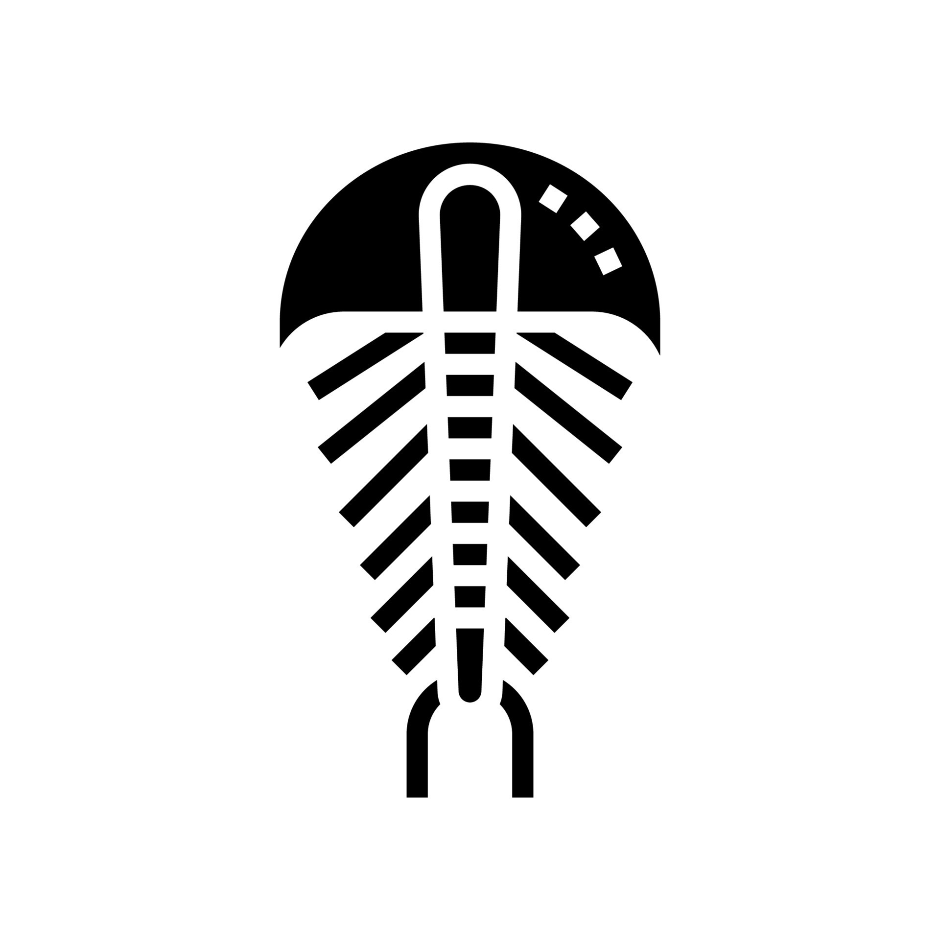 horseshoe crabs glyph icon vector illustration 10174785 Vector Art at