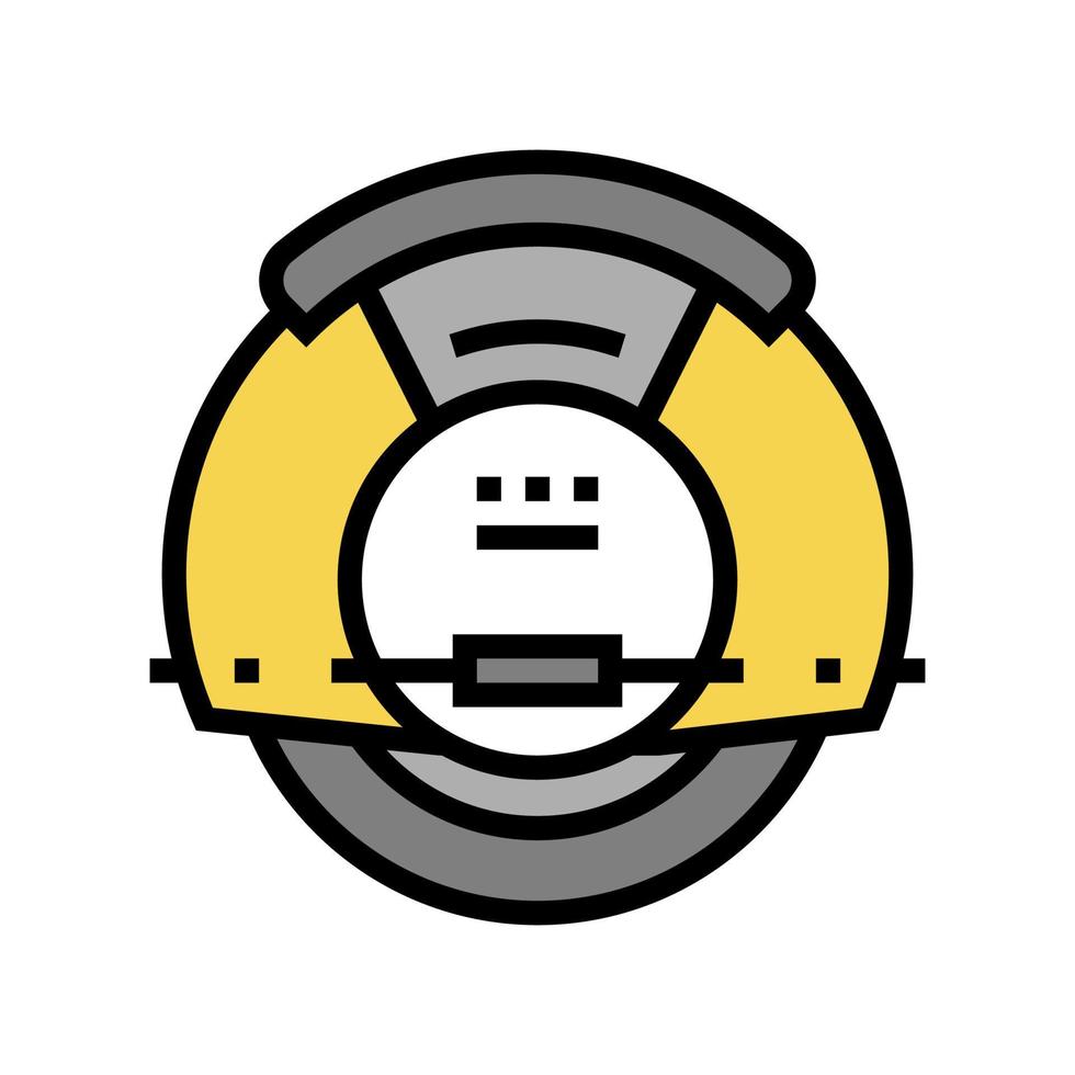 electrical monowheel color icon vector illustration