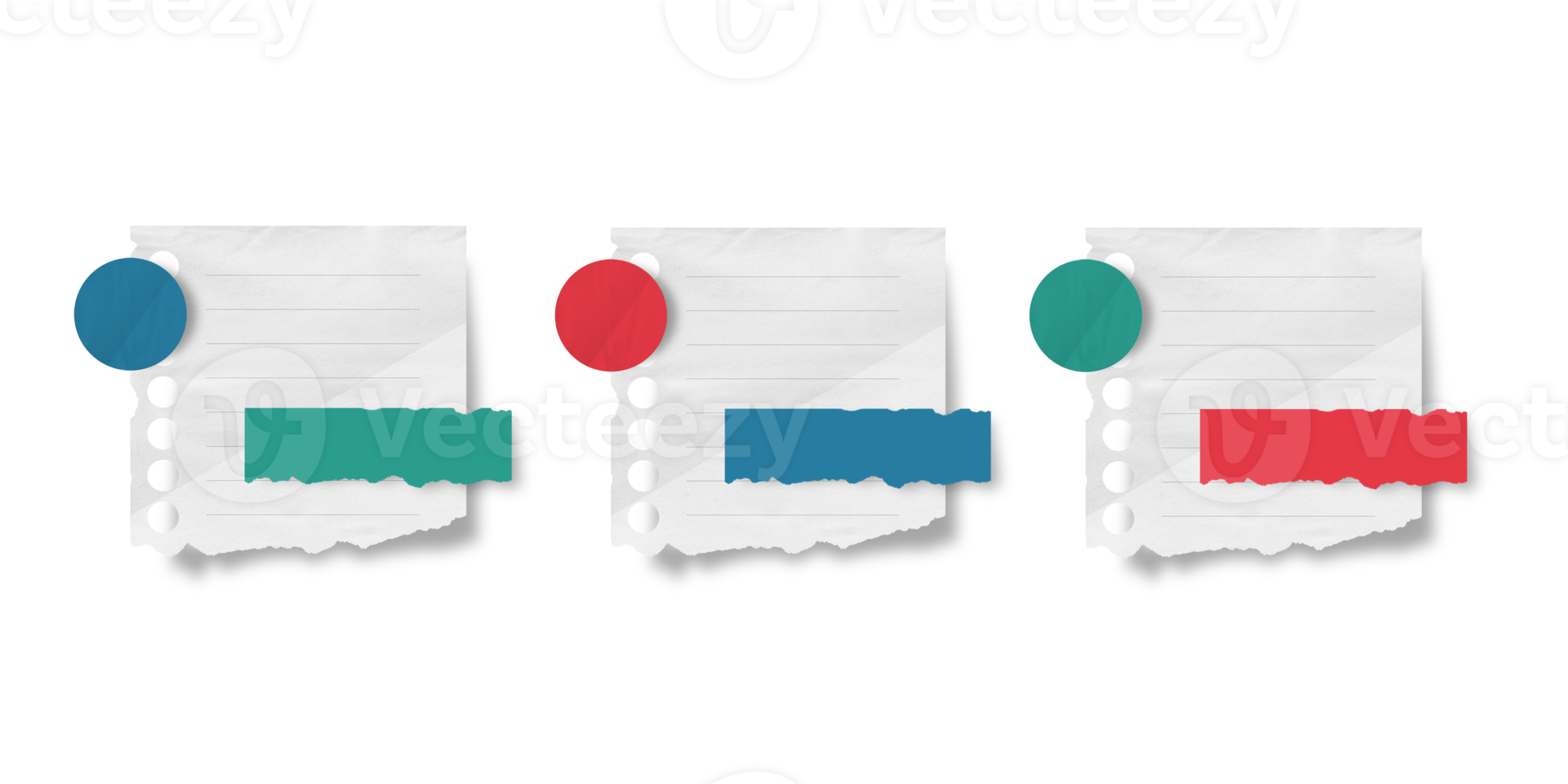 textfeld infografik mit realistischem zerrissenem papier png