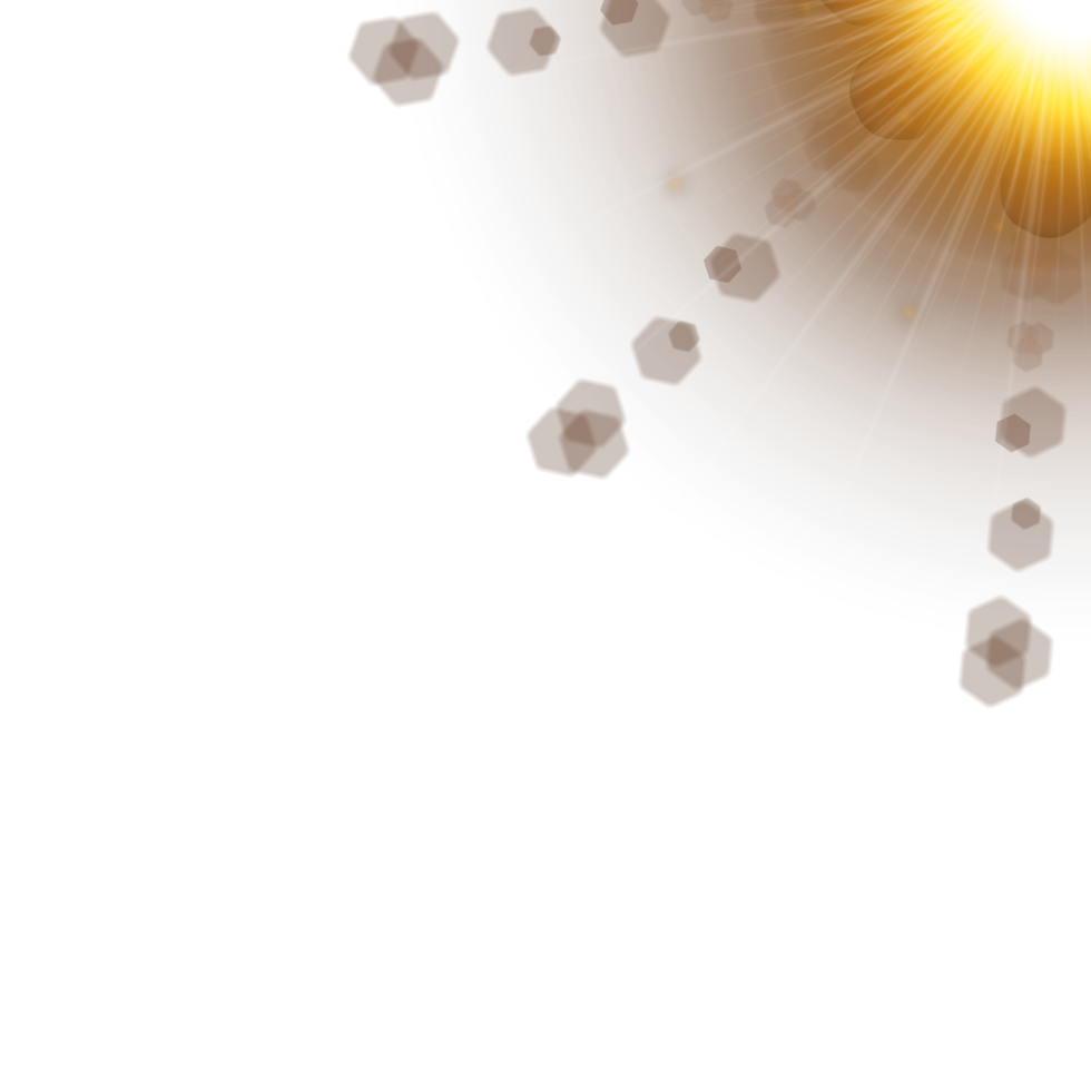 lens flare png med solljusstråle på transparent bakgrund. skinande solljusstråle med glödande linsutstrålning. speciell solljuslins överstrålningsbild. solen blinkar med strålar och en glödande strålkastare.