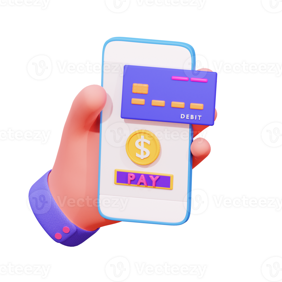 3D Hand Gesture Finance Illustration png