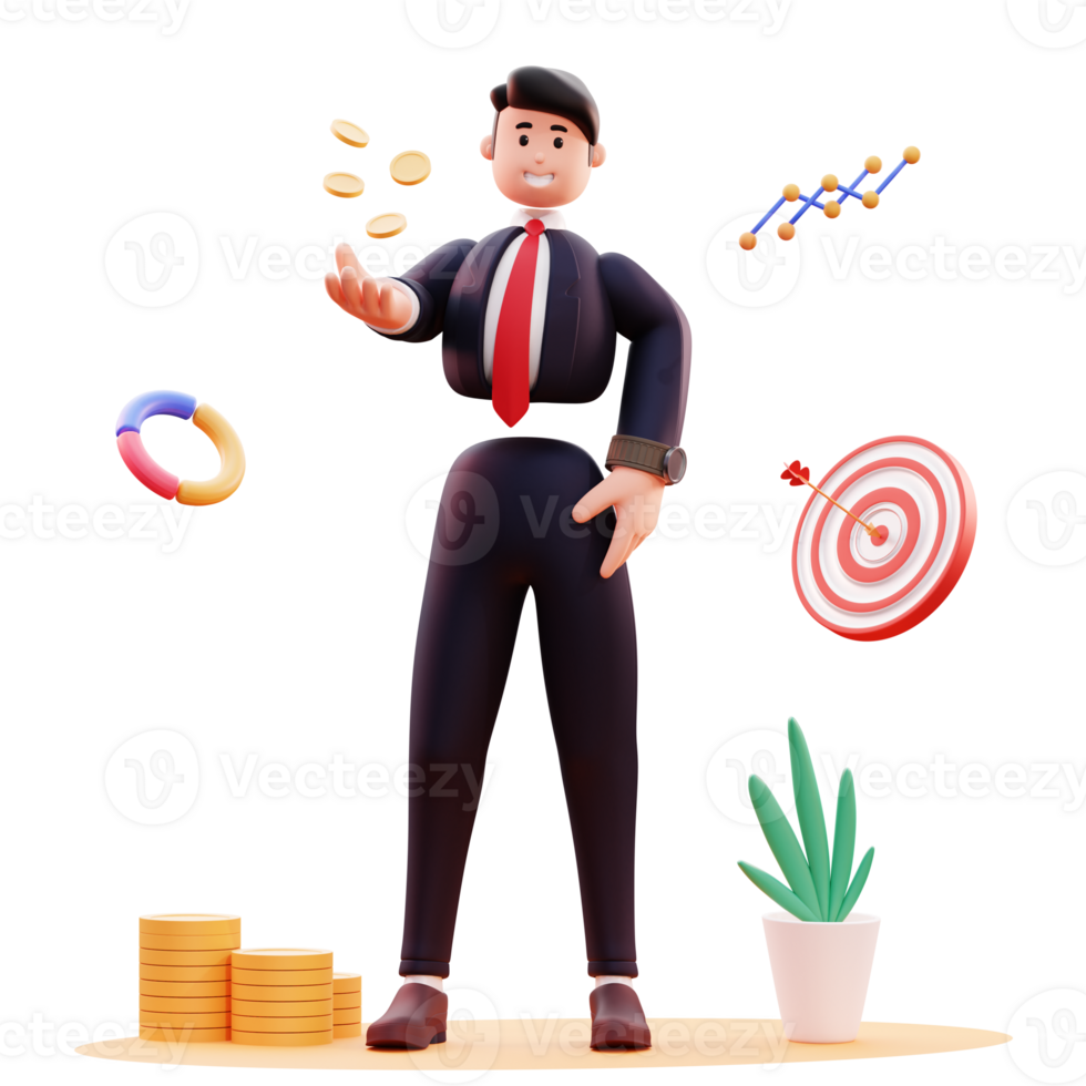 3D Character Businessman Illustration 10175257 PNG