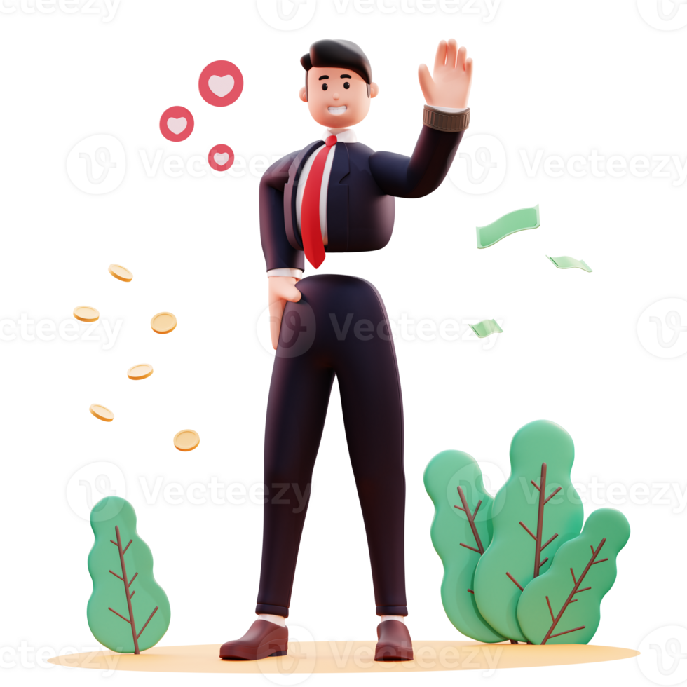 3D Character Businessman Illustration 10175265 PNG