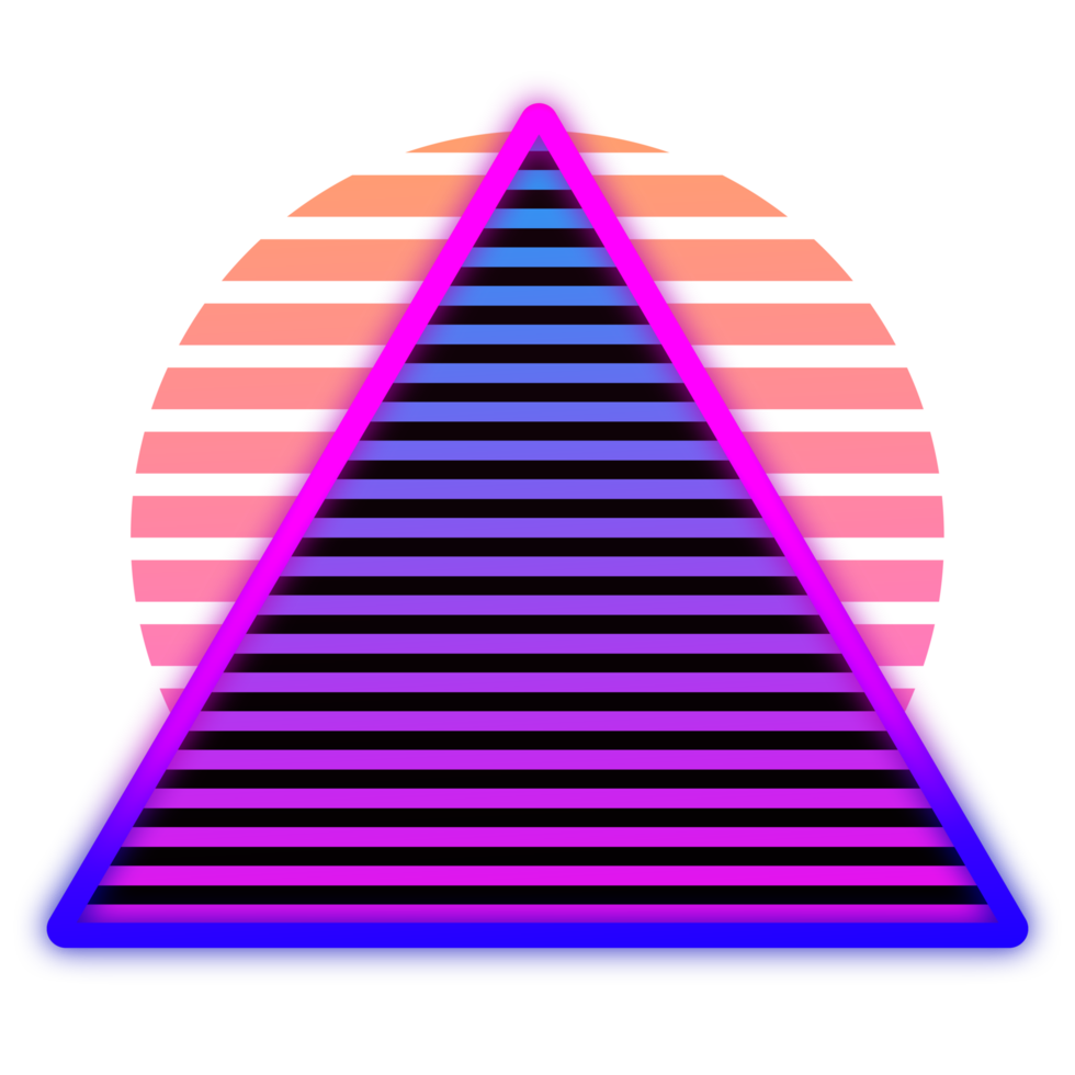 elementi astratti in stile retrò anni '80-'90. png