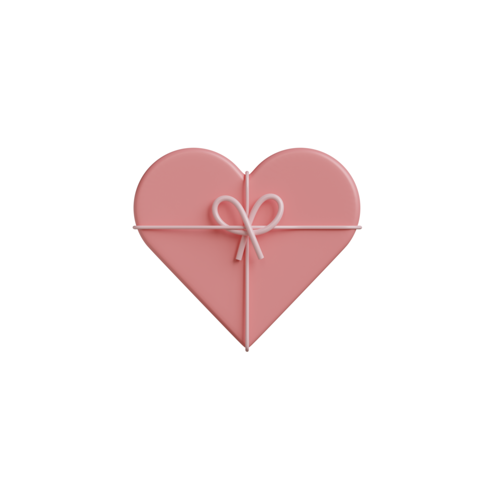 3D Valentine Love Object png