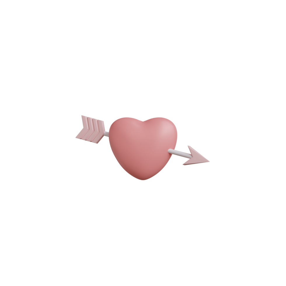 oggetto di amore di San Valentino 3d png