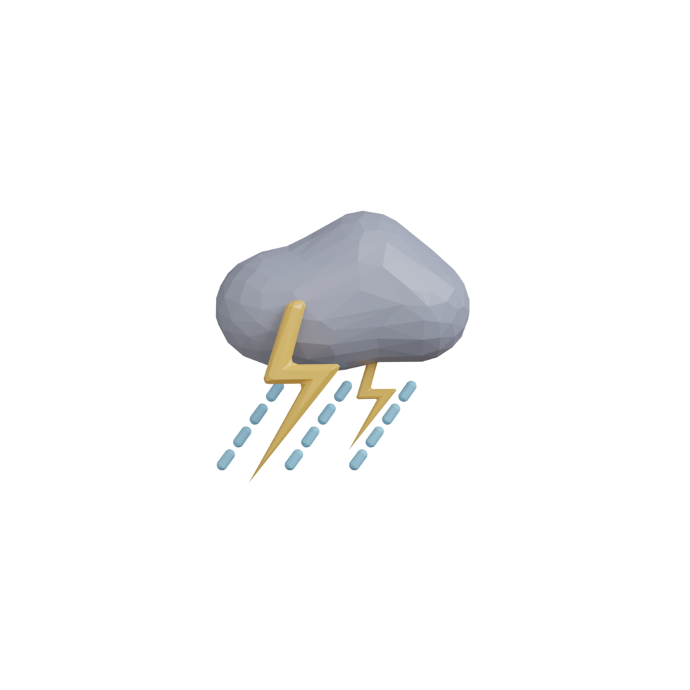 3d Rain Icon png