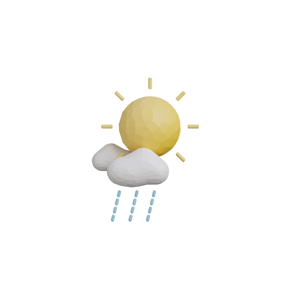 3d Rain Icon png