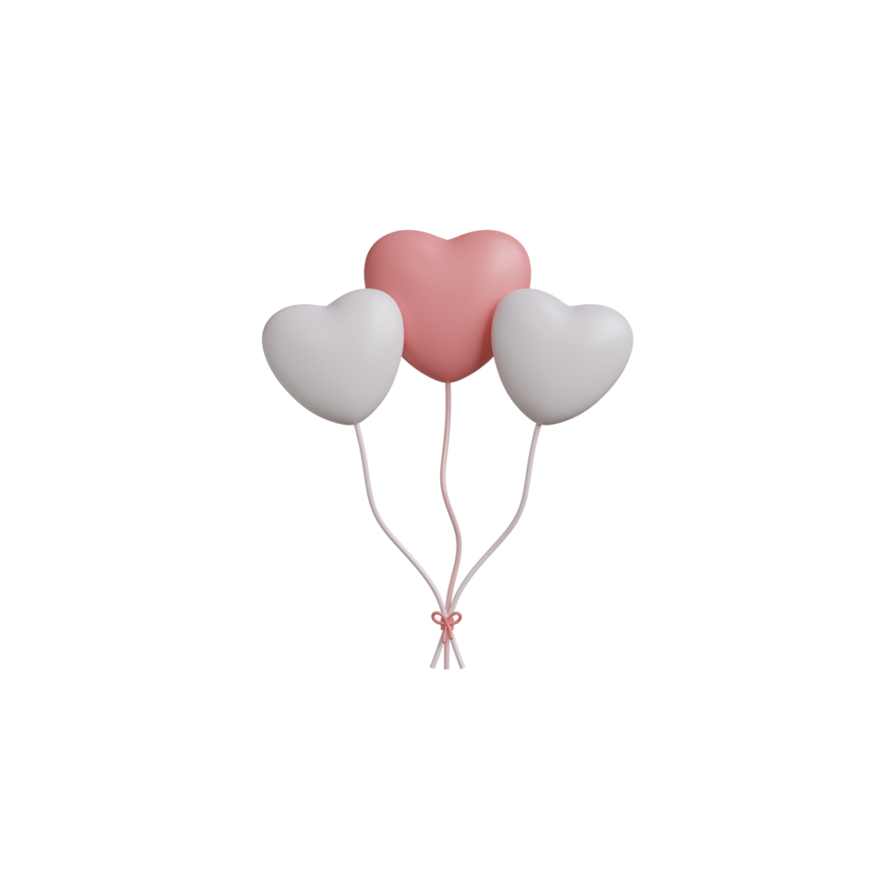 3d valentine kärlek objekt png