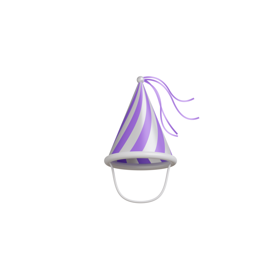 Oggetto cappello di compleanno 3d png