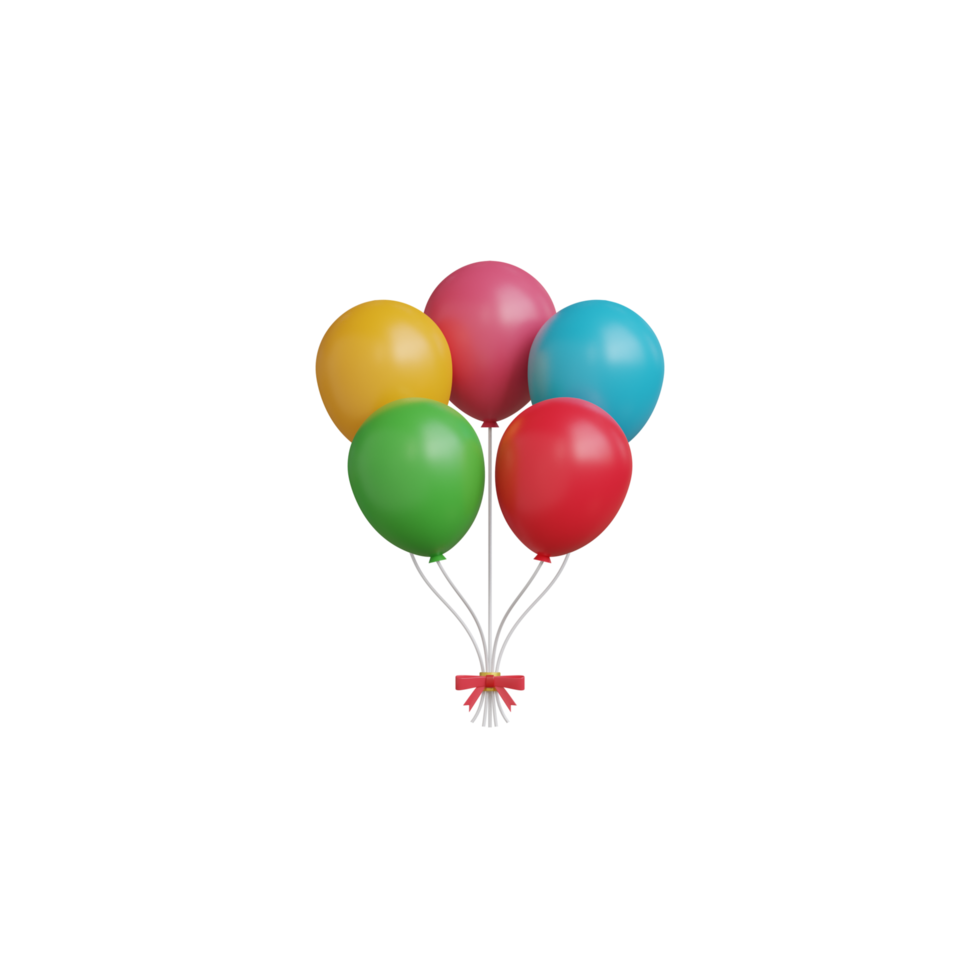 3D Balloon Object png