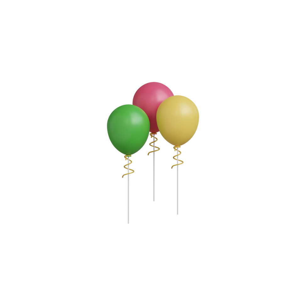 3D Balloon Object png