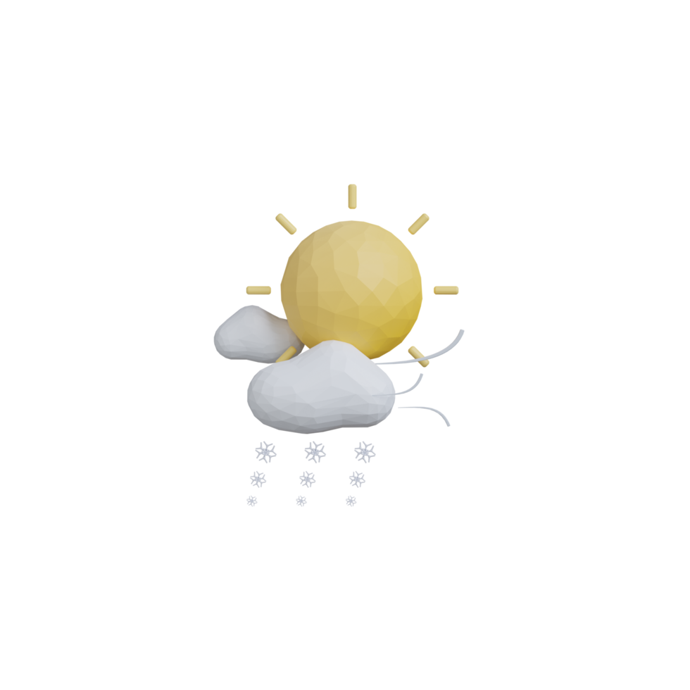 icono de sol 3d png