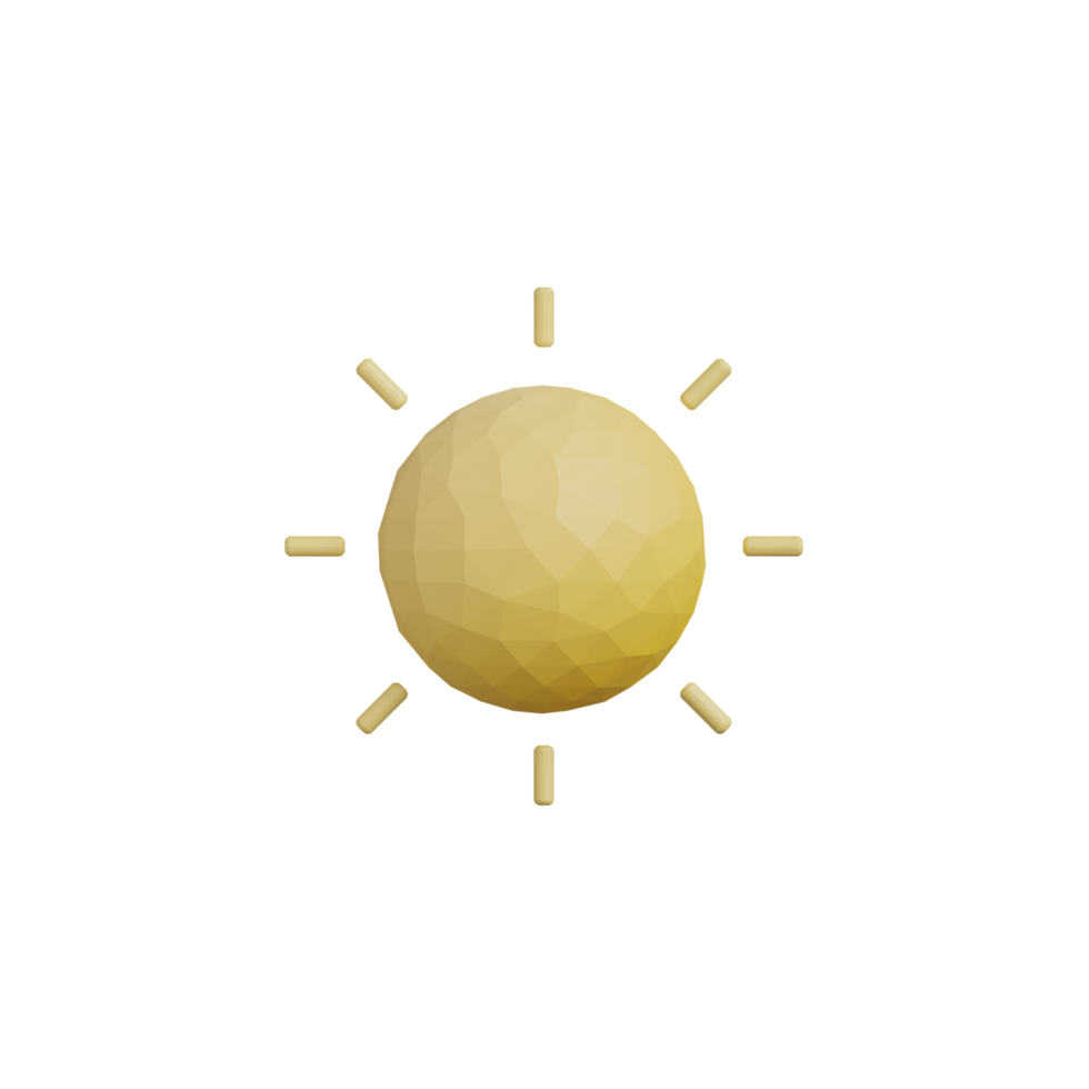 3D-Sonnensymbol png