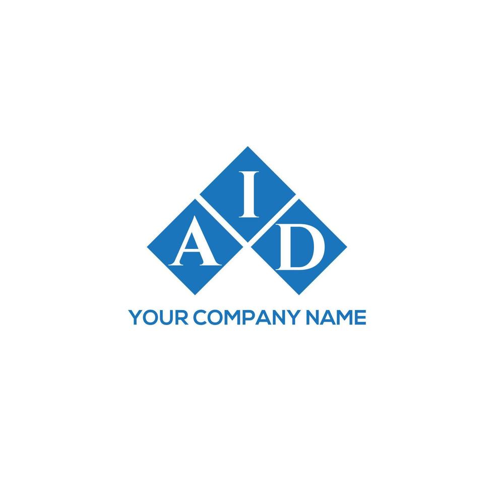 AID letter logo design on WHITE background. AID creative initials letter logo concept. AID letter design. vector