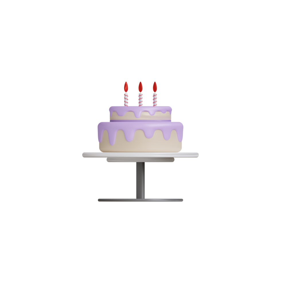 3d Isolated Things about Birthday Party png