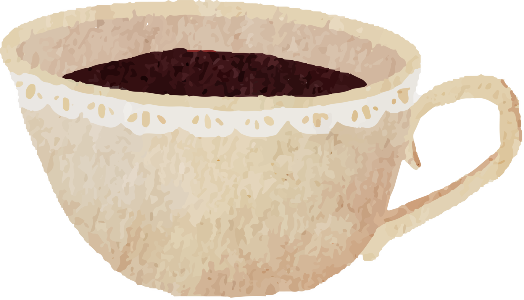 akvarell te eller kaffekopp png