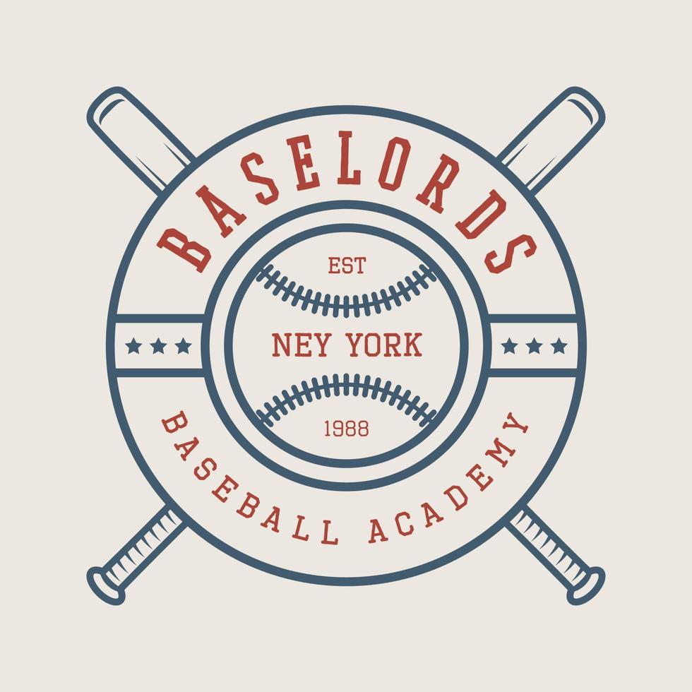 Vintage baseball sport logo, emblem, badge, mark, label. Monochrome Graphic Art. Illustration. Vector. vector