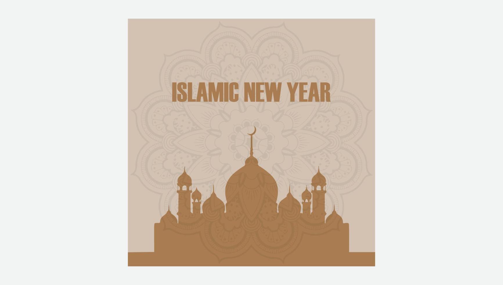 Islamic new year vector