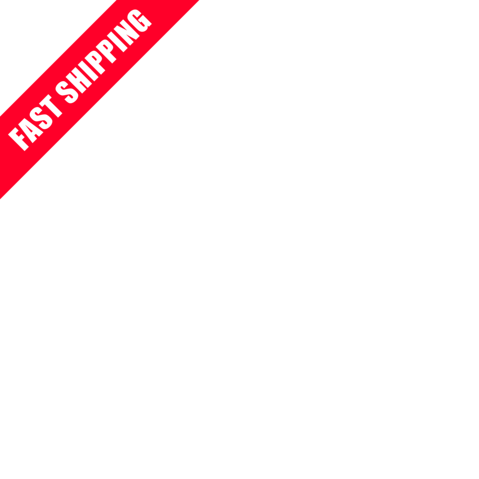 Fast shipping element marketing strategy label, with red color background png