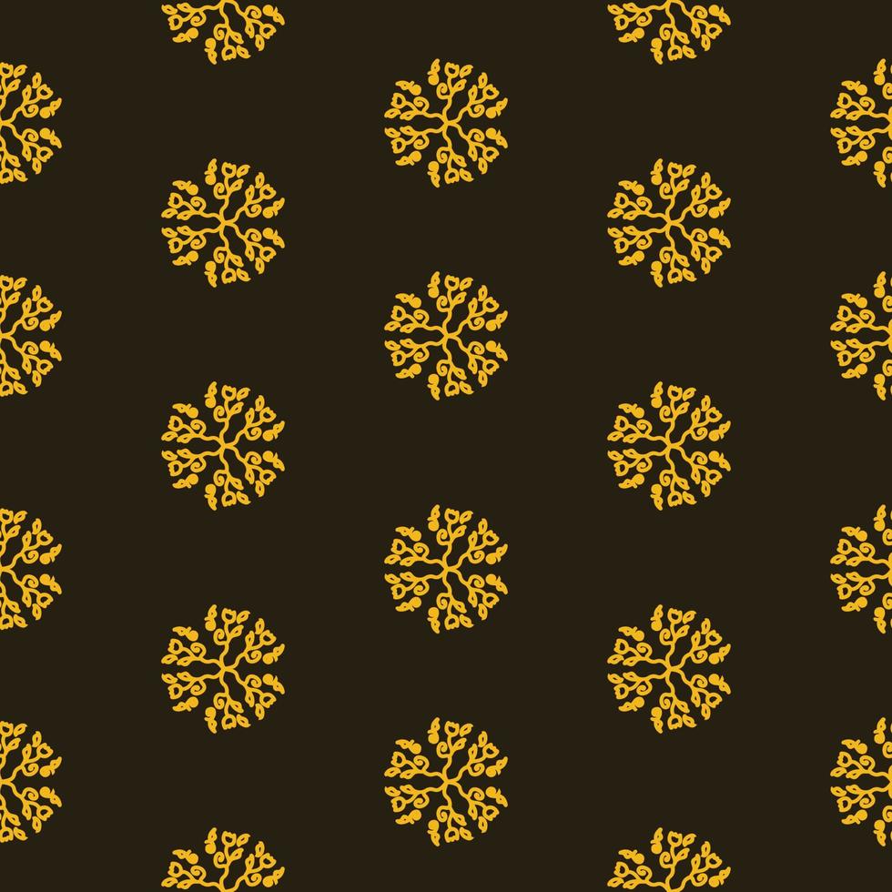 Vector Floral seamless patterns. Geometric flower illustration.