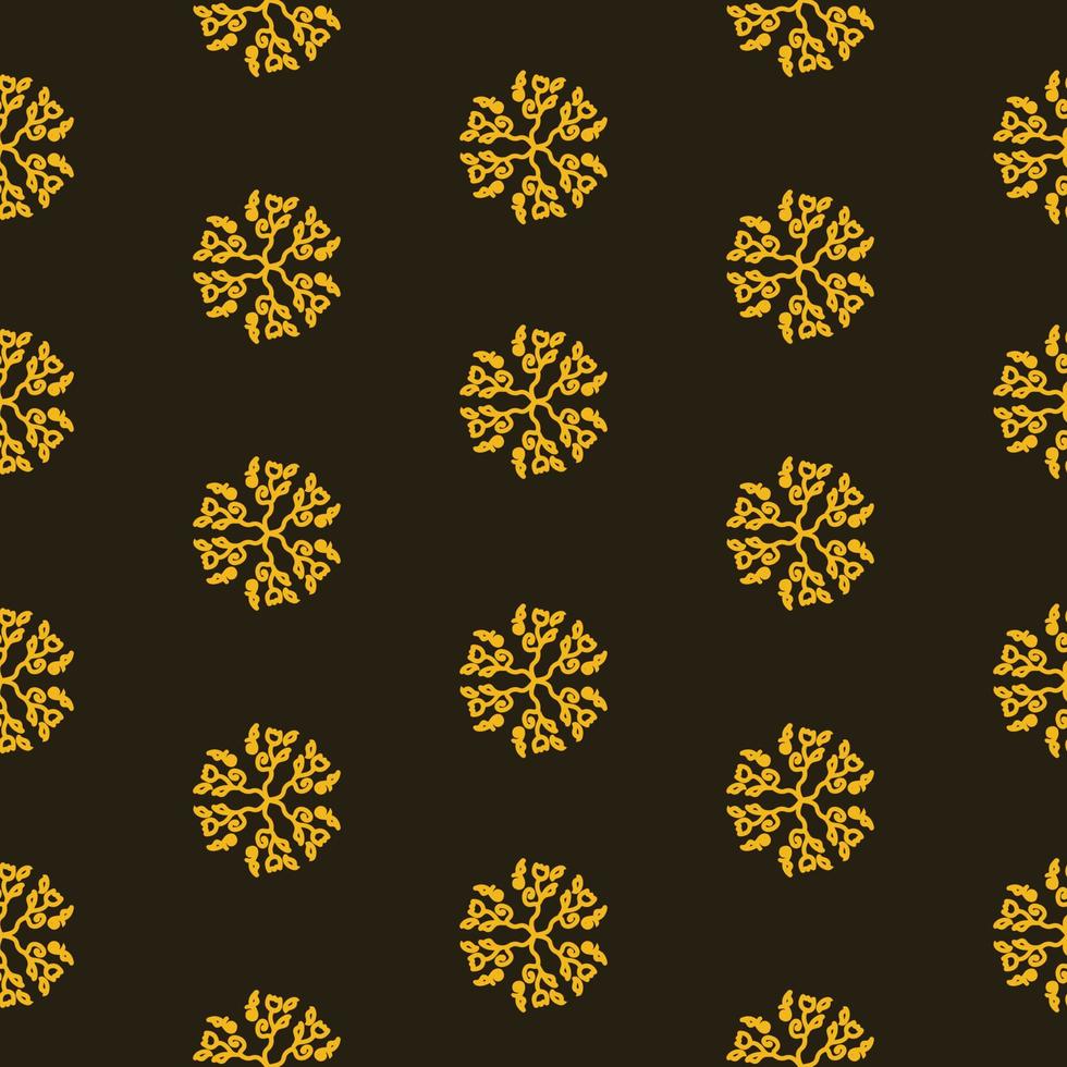 Vector Floral seamless patterns. Geometric flower illustration.