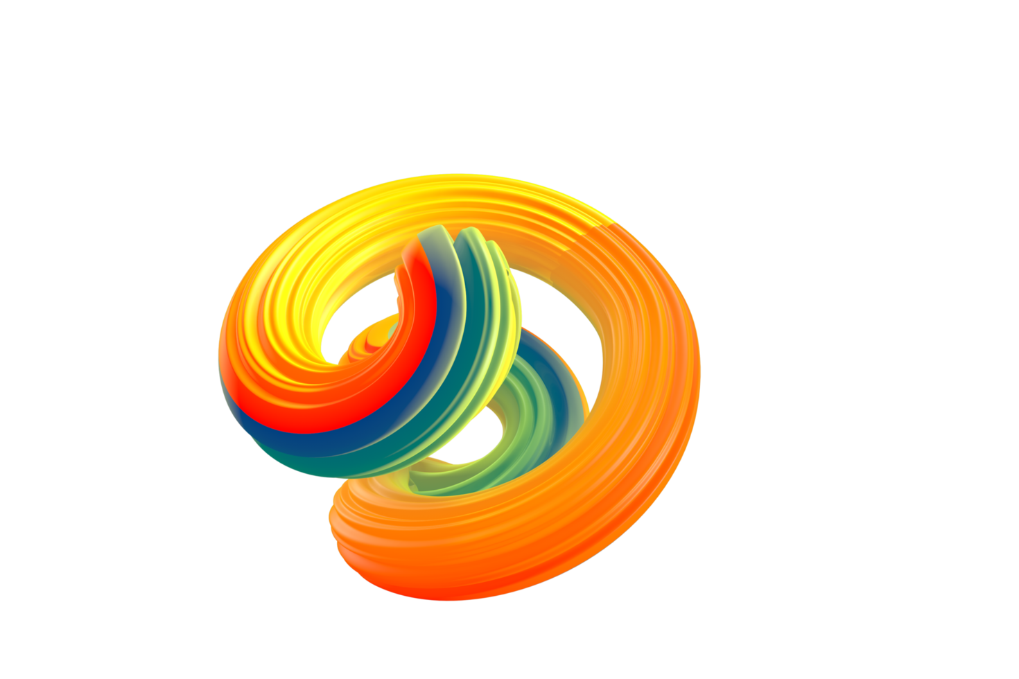 3D Abstract art png
