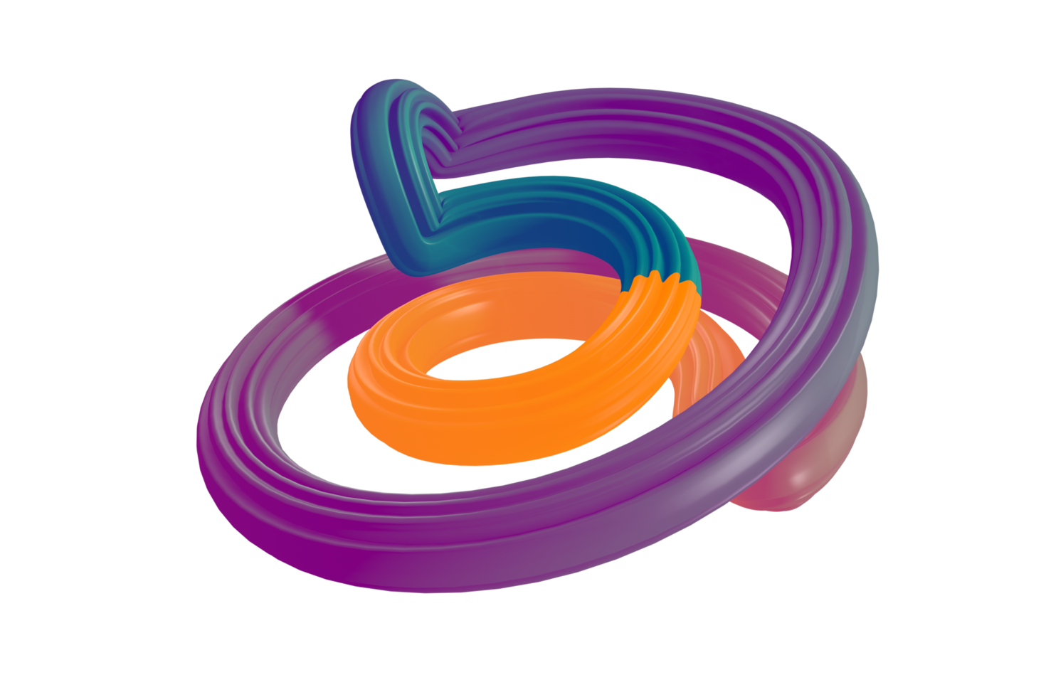 3D Abstract art png