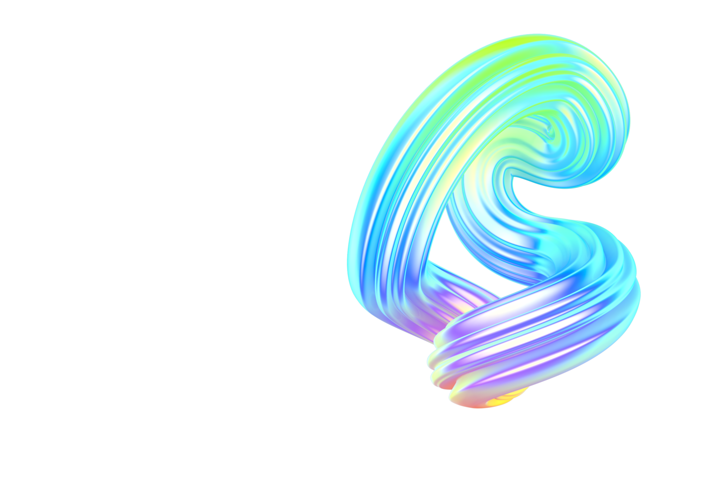 3D Abstract art png